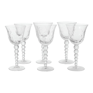 1990s St. Louis Crystal Water Glass — Bubbles Collection