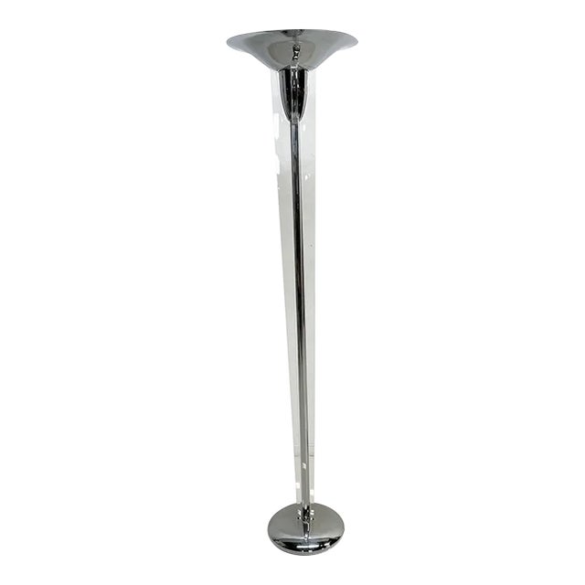 Chrome torchiere floor lamp best sale