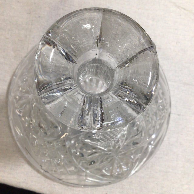 Vintage Crystal Ship's Decanter For Sale - Image 10 of 11