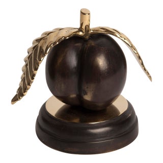 Peach Bronze Sculpture For Sale