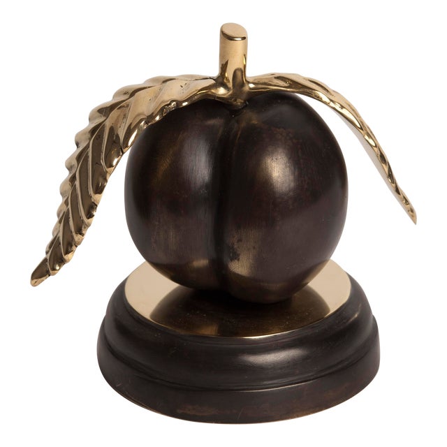 Peach Bronze Sculpture For Sale