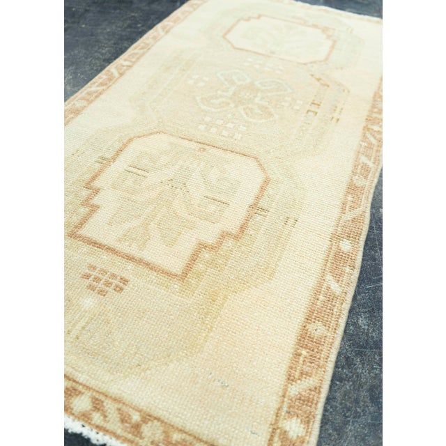 Turkish Mini Rug Oriental Hand Knotted Vintage Rug 1'8" x 3'3" #20762 For Sale - Image 4 of 8