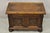 Antique Jacobean Oak Wood Figural Bust Carved Blanket Chest Trunk on Bun Feet For Sale - Image 11 of 11