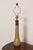 Marshall Studios Vintage Gordon and Jane Martz Ochre Stoneware and Walnut Table Lamp With Finial For Sale - Image 4 of 14