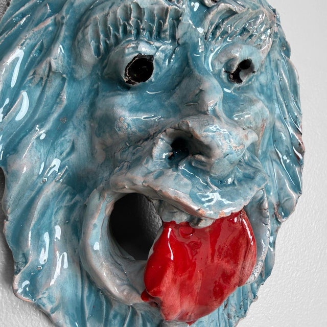 An expressive ceramic mask from Seminara, the renowned pottery village in Calabria, made by Gennaro Condurso, member of a...