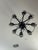 Art Deco MC Noon Black Crystal 8-Light Chandelier – Custom Crystal Chains For Sale - Image 3 of 6