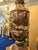Bronze Louis XVI-Style Porcelain Pedestal Centerpiece Set of 2 With Floral Gold Leaf Details & Gilded Bronze Accents For Sale - Image 8 of 11