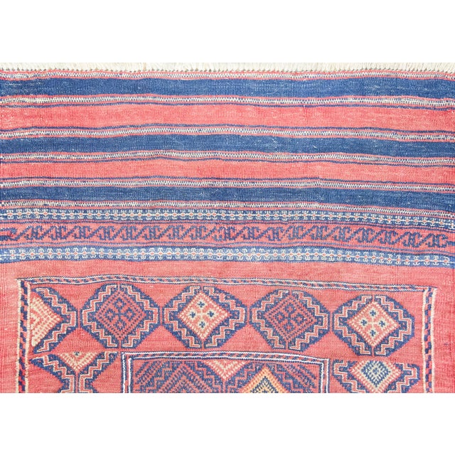 Tribal Early 20th Century Afghani Sumac Rug For Sale - Image 3 of 15