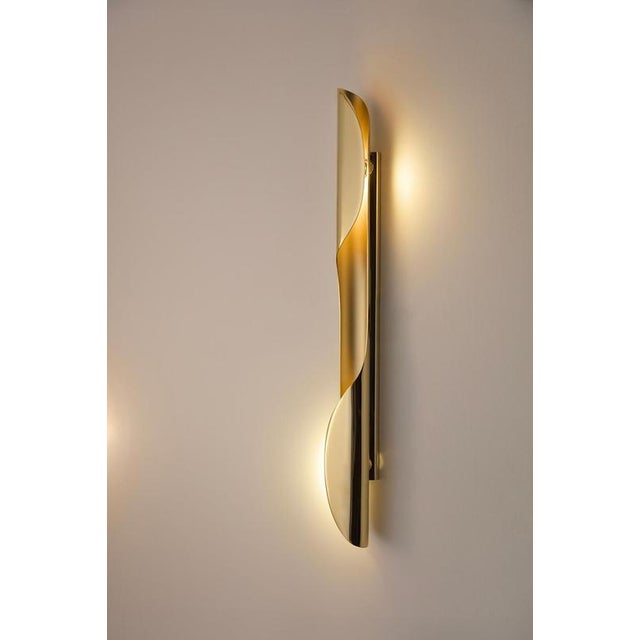 Oblong Torsade Wall Lamp by Jennifer Midoz For Sale - Image 4 of 13