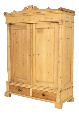 Rustic Pine Wood Wardrobe
