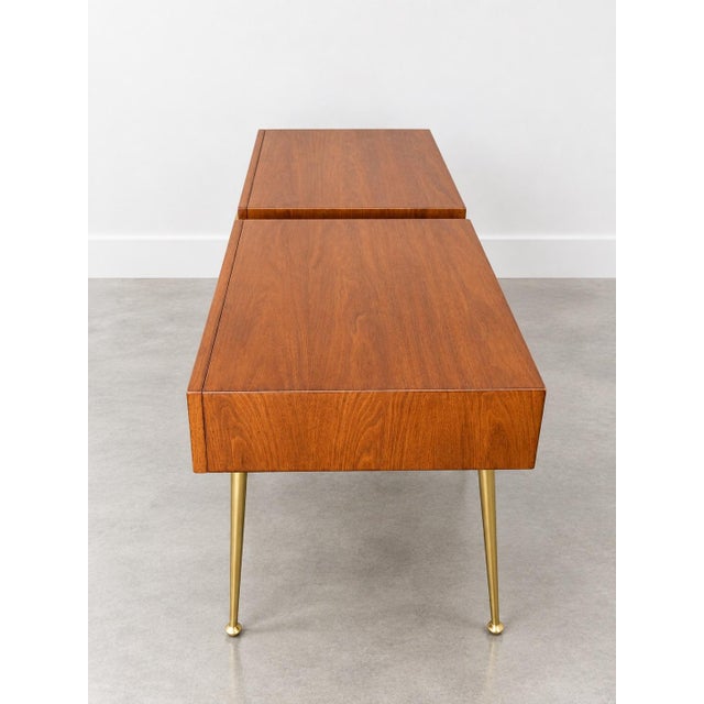 T.H. Robsjohn Gibbings t.h. Robsjohn-Gibbings Nightstands For Sale - Image 4 of 9