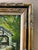 Late 20th Century Landscape Oil Painting, Covered Bridge Forest, Contemporary by Cerbone, Framed Carved Wood Linen Mat For Sale - Image 6 of 10