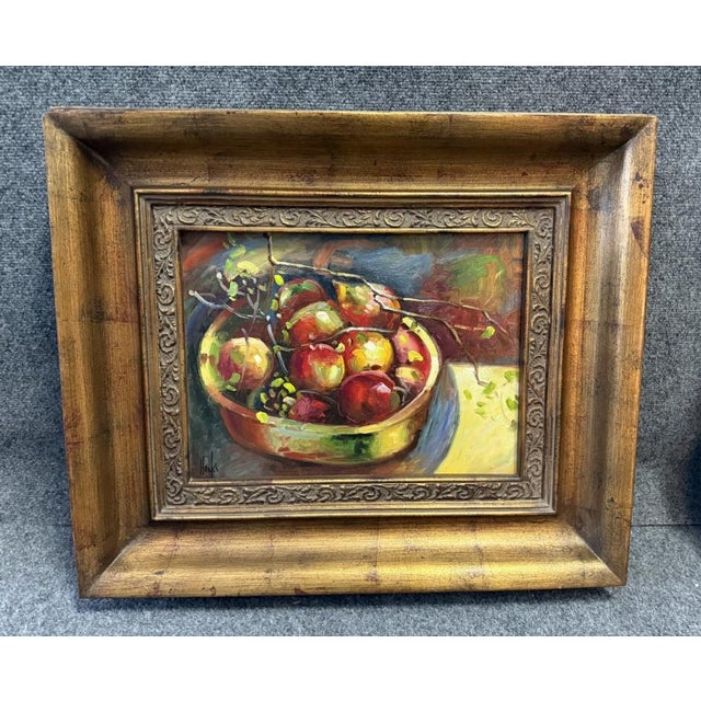 Late 20th Century Pair of Signed Fruit Still Lifes With Certificates of Authenticity For Sale - Image 4 of 18