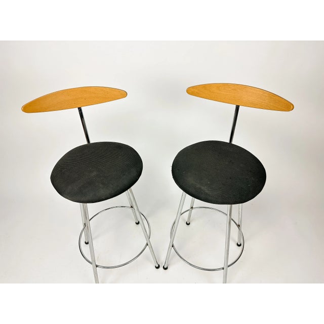 Set of Vintage Effezeta Italian Chairs, 1980s For Sale - Image 5 of 11