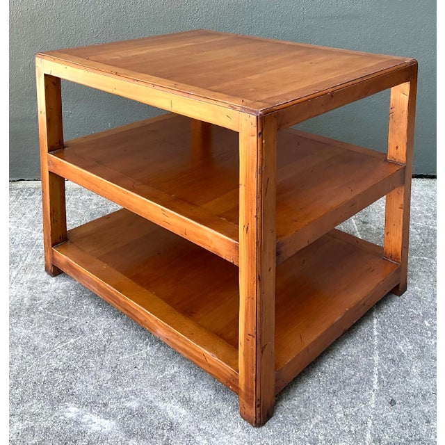 Mid-Century Modern Vintage Tri- Level Table For Sale - Image 3 of 12