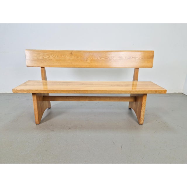 Vintage Ash and Elm Bench, Denmark, 1960s For Sale - Image 4 of 11
