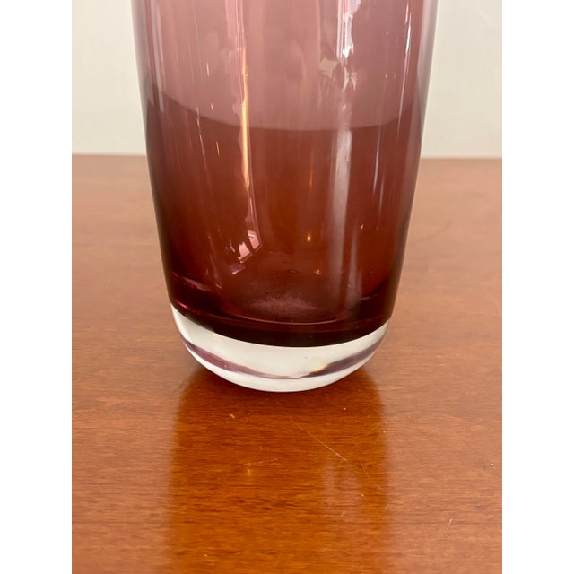 1960s Mid Century Modern Blenko Style Vase For Sale - Image 5 of 6