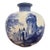 Antique Royal Bonn Germany Vase Castle Rhine Delft Blue White F. Mehlem C. 1900 For Sale