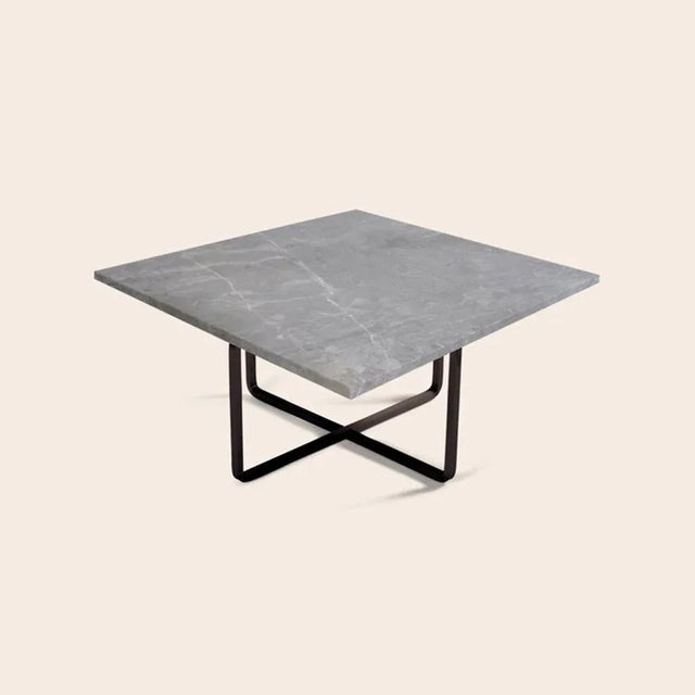 Not Yet Made - Made To Order Black Marquina Marble and Black Steel Medium Ninety Table by OxDenmarq For Sale - Image 5 of 7