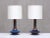Mid-Century Modern Table Lamps in Glazed Stoneware by Einar Johansen for Søholm, Denmark, 1960s, Set of 2 For Sale - Image 3 of 14