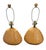 1980 Art Deco Shell Style Coral Tan Table Lamps- a Pair Each measure 13” x 26” x 8.5” including finial About 15.75” to...