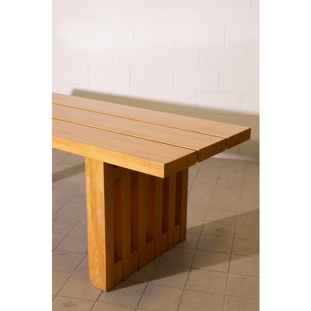 Italian Postmodern Dining Table attributed to Tito Pinori, 1980 For Sale - Image 9 of 12