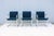 Blue Ludwig Mies Van Der Rohe Brno Flat Bar Chairs in Blue Fabric by Gordon, Set of 3 For Sale - Image 8 of 18