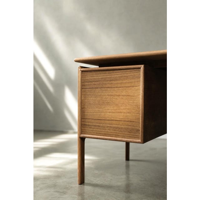 Brown Mid-Century Danish Modern Teak Desk by Arne Vodder for GV Møbler, 1960s For Sale - Image 8 of 18