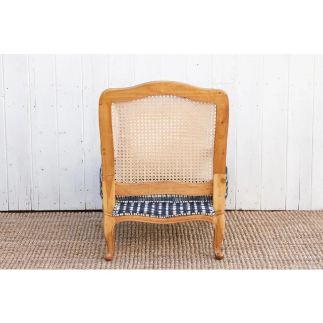 Provincial Cane With Indigo Seat Chair For Sale - Image 9 of 10