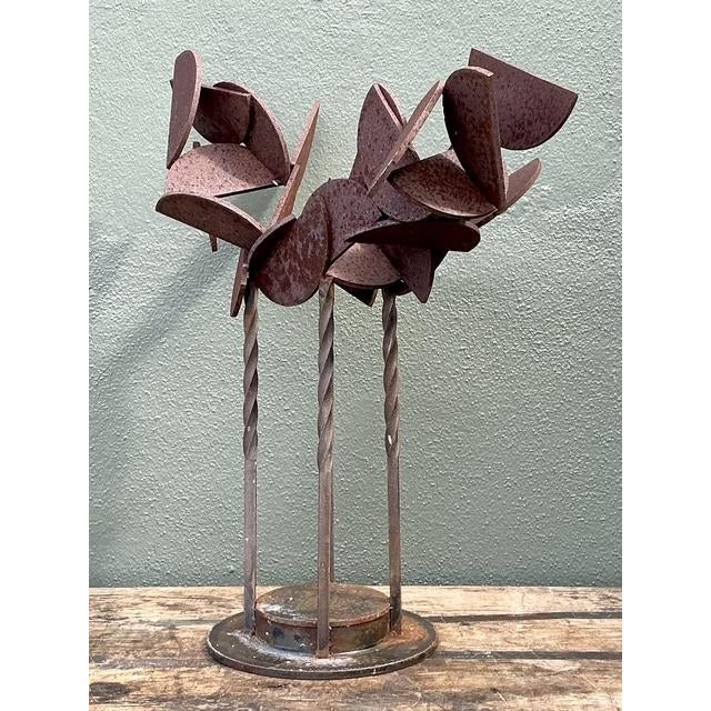 Vintage Patinated Geometric Abstract Sculpture For Sale - Image 14 of 14
