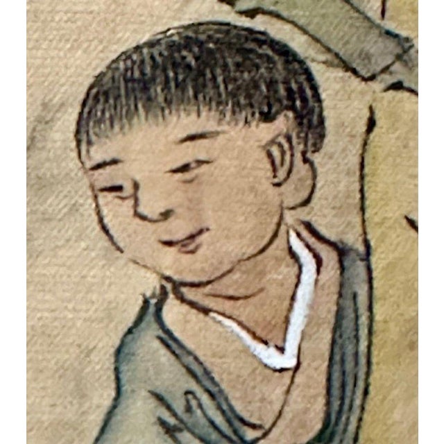 Chinese Export, Hand-Painted Figural Scenes, Rosewood Frames, China, 19th C. For Sale - Image 9 of 18