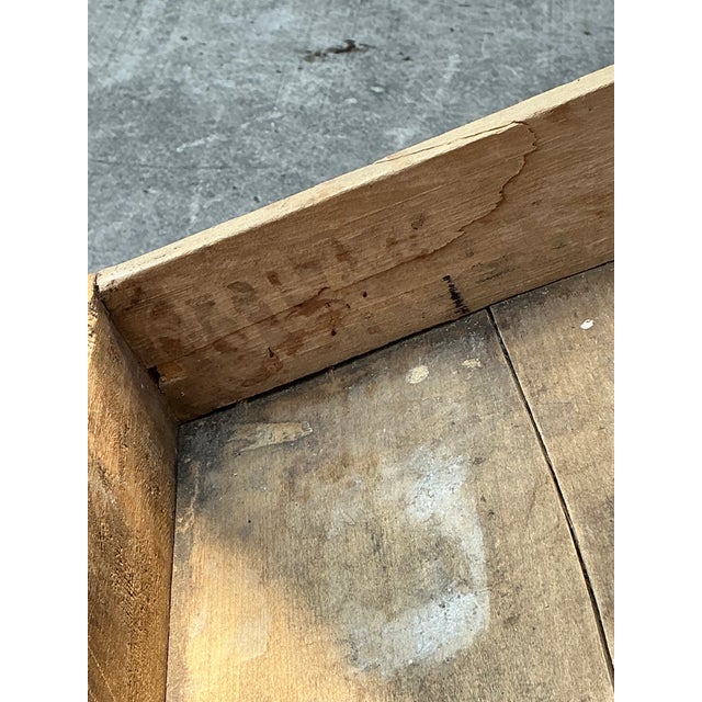 Vintage Primitive Bobbin Side Table For Sale In West Palm - Image 6 of 12