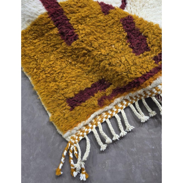 Abstract Moroccan Area Rug - 8.1 X 6 Ft For Sale - Image 4 of 8