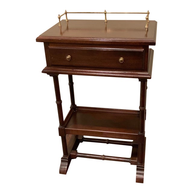 Vintage Ethan Allen Mahogany Side Table Chairish