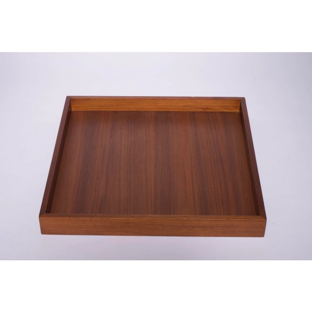 Brown Modern Walnut Serving Tray For Sale - Image 8 of 9