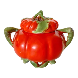 Antique Porcelain Royal Bayreuth Tomato Jam Pot, C.1902