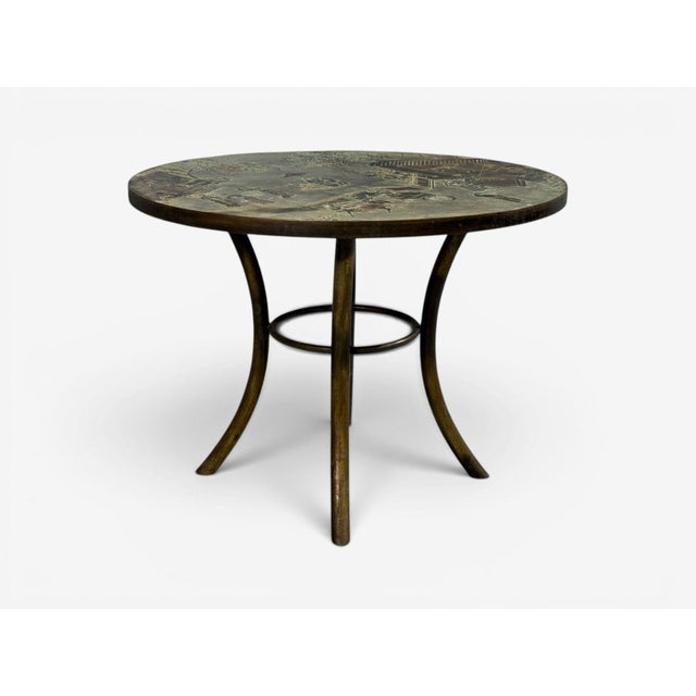 Wood Philip and Kelvin LaVerne, Rare Center Table, Bronze, Usa, 1960s For Sale - Image 7 of 16