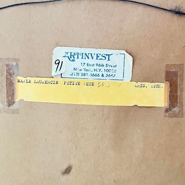 Early 20th Century Marie Laurencin “Petite Tête” Original Etching, Framed, Art Invest Nyc Provenance For Sale - Image 4 of 6