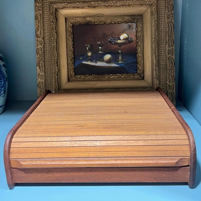 Vintage Danish Modern Teak Desktop Organizer For Sale - Image 9 of 9