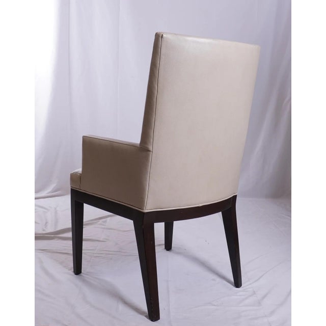 Attributed to A. Rudin Chairs With Holly Hunt Faux Leather, Set of 6 For Sale - Image 9 of 9