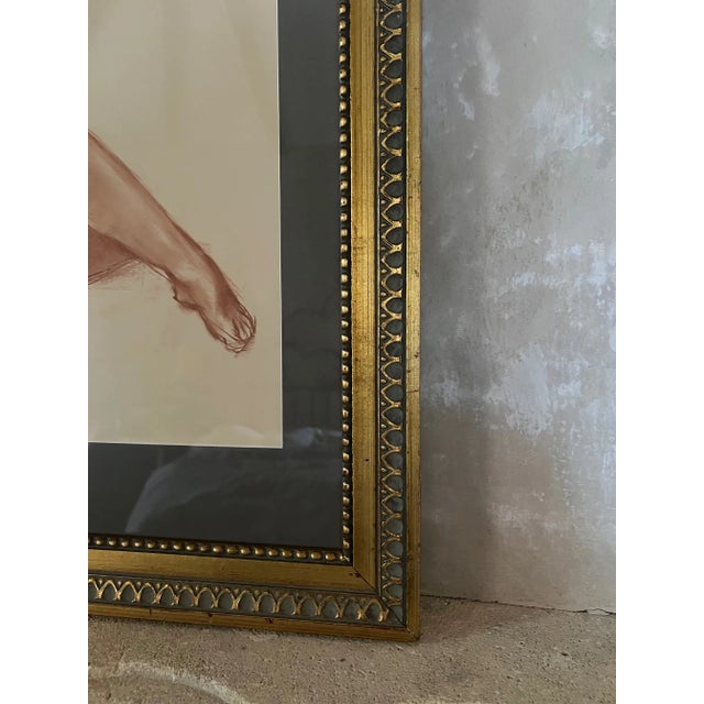 Mid-Century Modern Harry Rosin Nude Pastel, C. 1948 For Sale - Image 3 of 14