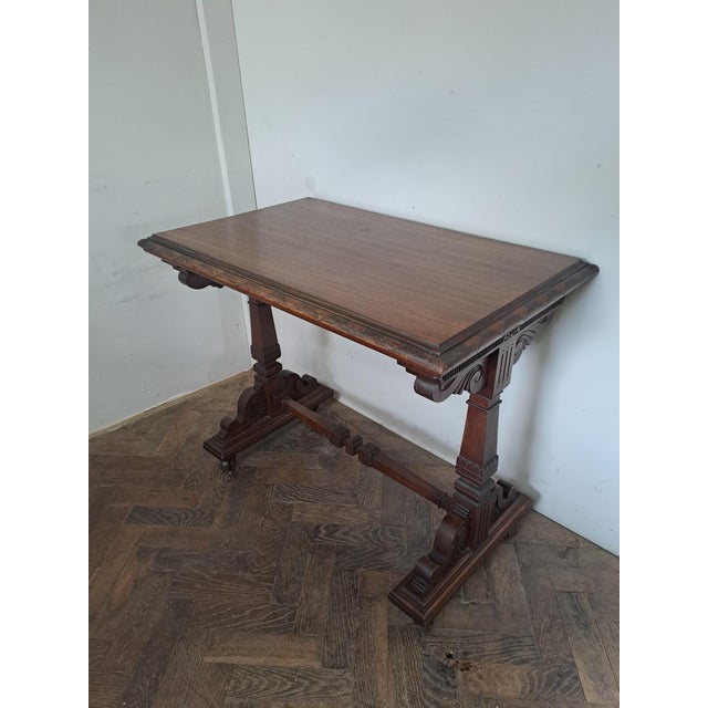 19th Century Aesthetic Movement Walnut Centre Table, 1860 For Sale - Image 5 of 8