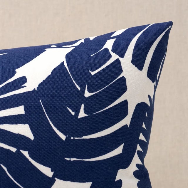 This pillow features Palisades Palm Print Indoor/Outdoor by Trina Turk for Schumacher with a knife edge finish. Featuring...