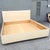Cream Postmodern Cream Lacquer Laminate King Size Bedframe With Bullnose Nightstands For Sale - Image 8 of 12