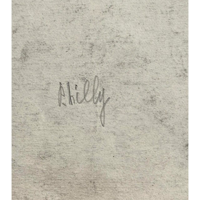 Traditional 1940s Frank Wallace Philadelphia Center City Drawing For Sale - Image 3 of 4