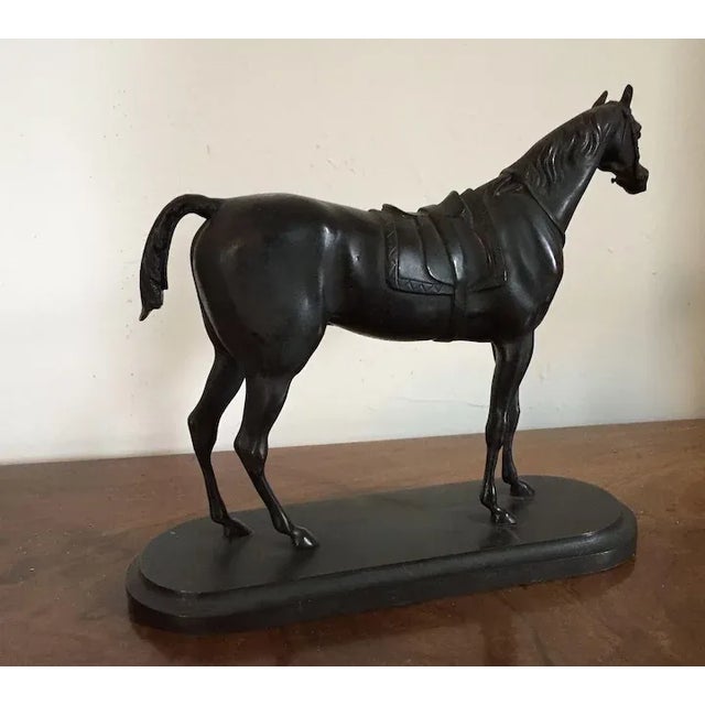 Metal 19th Century French Bronze Race Horse Gladiateur For Sale - Image 7 of 11