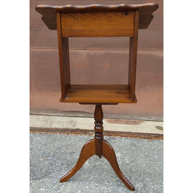Mid Century Century Style Walnut Lectern, Muisic or Dictionary Stand For Sale In Washington DC - Image 6 of 7