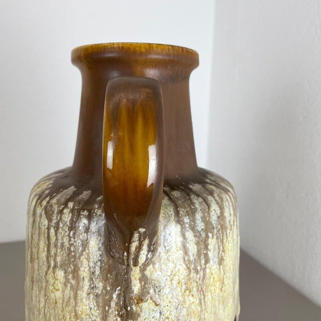 Large Fat Lava Pottery Multi Color Floor Vase from Scheurich, 1970s For Sale - Image 12 of 18