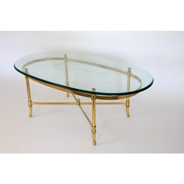 Italian Brass & Glass Coffee Table Chairish