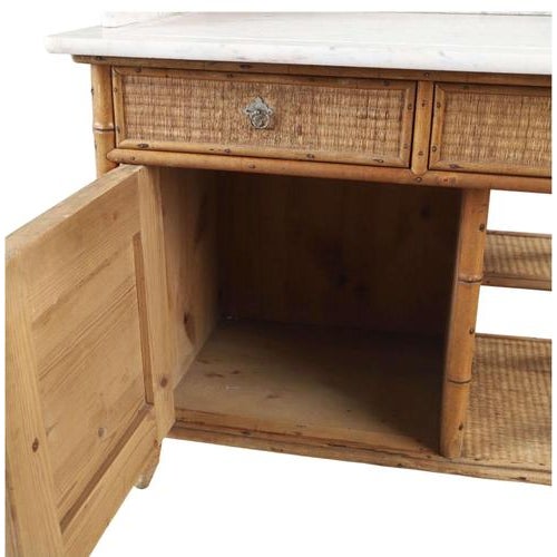 Antique Swedish Washstand with Marble Top from Bodafors, 1890 For Sale - Image 4 of 13